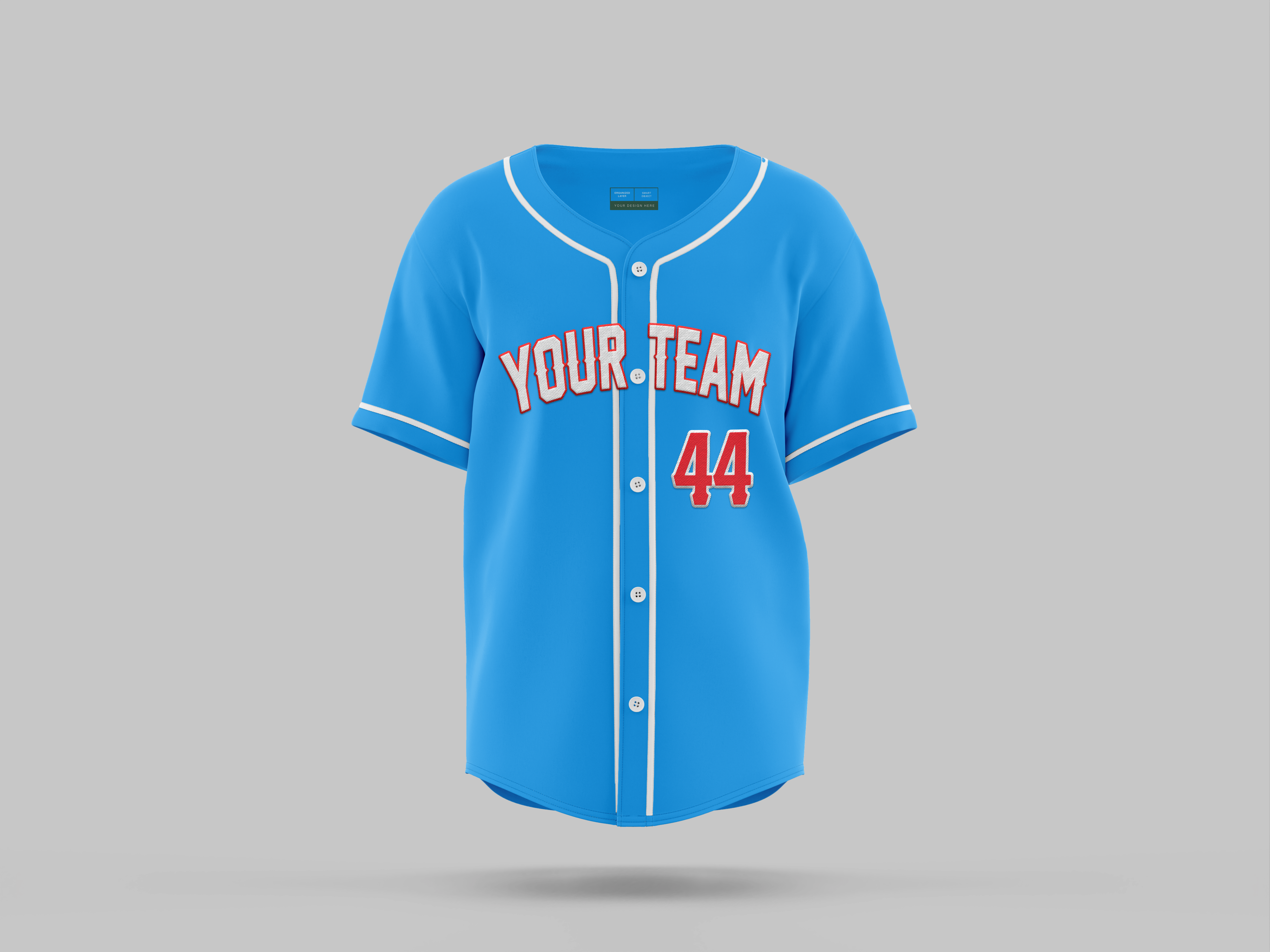 Full Button Baseball Jersey | Base Design